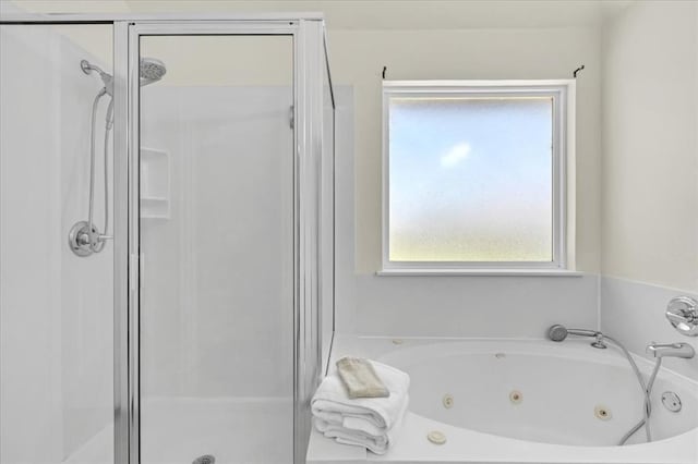 11321 NW 103rd St, Yukon, OK 73099 - bathroom with a stall shower and a tub with jets