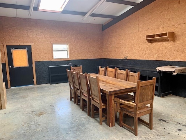 50 Spearfish Rd, Broken Bow, OK 74728 - dining space featuring unfinished concrete floors