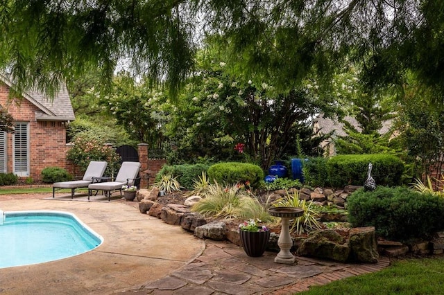 4719 W Two Lakes Ave, Norman, OK 73072 - view of swimming pool featuring a patio area