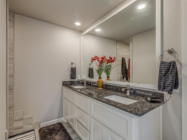 10101 NW 137th St, Yukon, OK 73099 - full bath with double vanity and recessed lighting