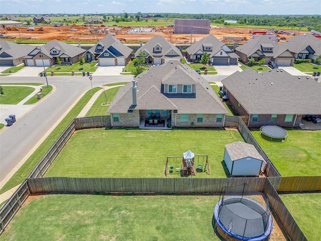 10101 NW 137th St, Yukon, OK 73099 - aerial view of residential area