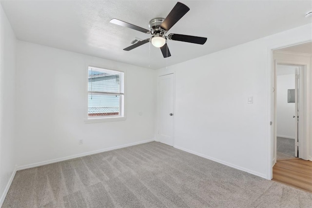 4112 SE 22nd St, Del City, OK 73115 - unfurnished room with carpet floors, a ceiling fan, and a smoke detector