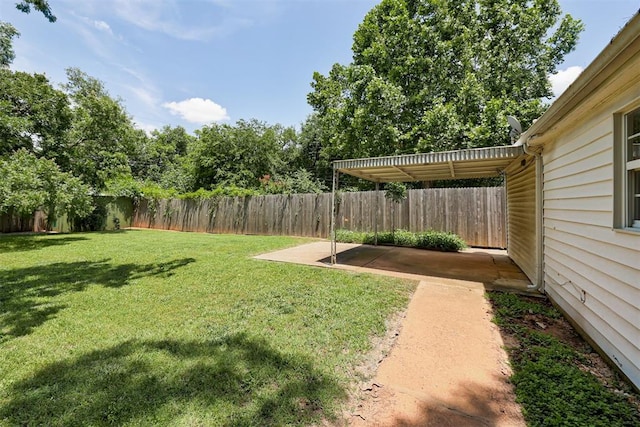 701 NW 46th St, Oklahoma City, OK 73118 - fenced backyard with a patio area and a pergola