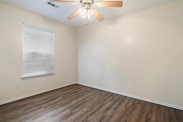11829 NW 133rd St, Piedmont, OK 73078 - spare room with wood finished floors and a ceiling fan