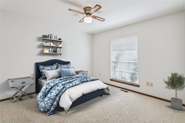 8317 NW 105th St, Oklahoma City, OK 73162 - bedroom with carpet and ceiling fan