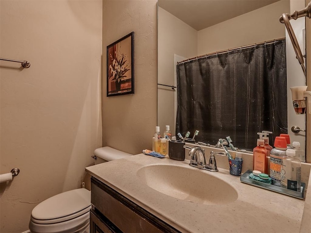 2313 NW 154th St, Edmond, OK 73013 - bathroom with vanity and curtained shower