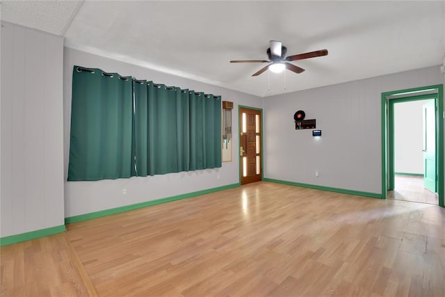 4012 SE 25th St, Del City, OK 73115 - spare room featuring ceiling fan and light wood-style floors