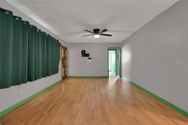 4012 SE 25th St, Del City, OK 73115 - unfurnished room featuring light wood finished floors and ceiling fan