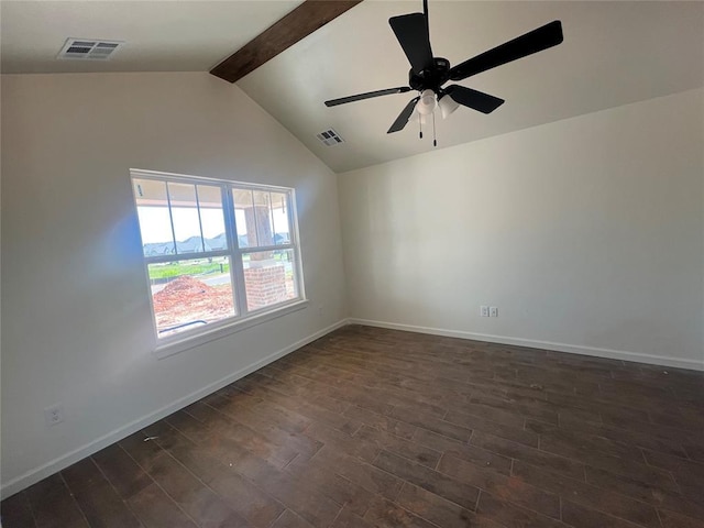 681 Cedar Hill Way, Washington, OK 73093 - empty room featuring dark wood-type flooring and a ceiling fan