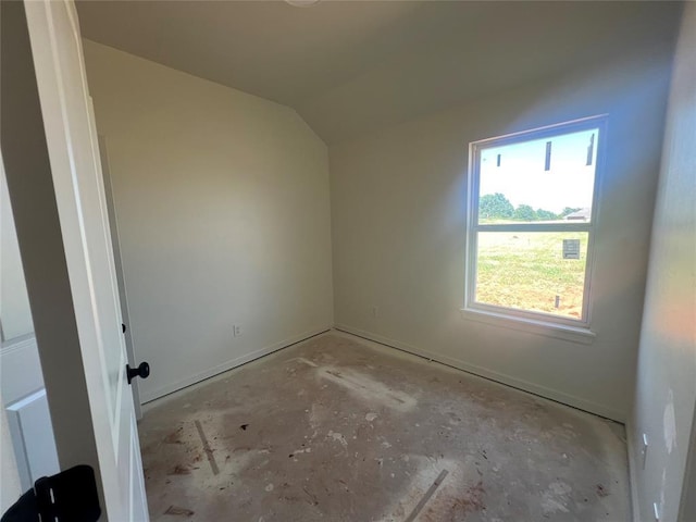 681 Cedar Hill Way, Washington, OK 73093 - empty room featuring baseboards and lofted ceiling