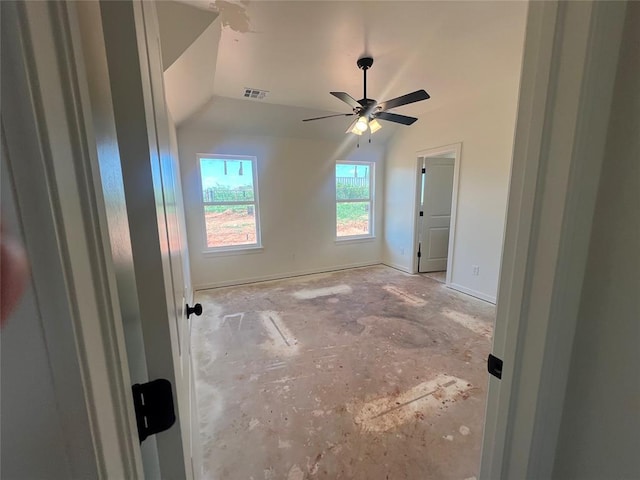 681 Cedar Hill Way, Washington, OK 73093 - unfurnished bedroom with baseboards and ceiling fan