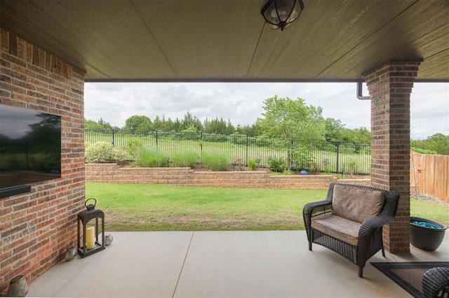 6301 Oxnard St, Edmond, OK 73034 - fenced backyard featuring a patio area