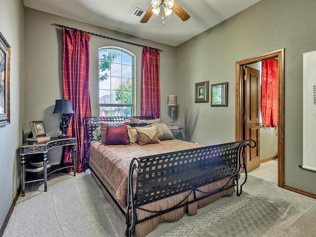 4109 Riva Ridge Ct, Edmond, OK 73003 - bedroom featuring carpet and ceiling fan