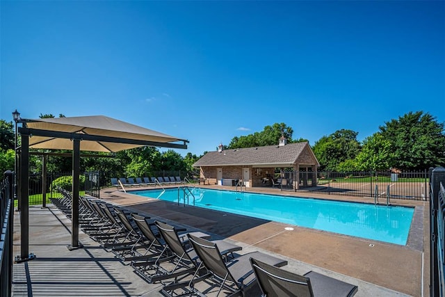 4109 Riva Ridge Ct, Edmond, OK 73003 - community pool with a patio
