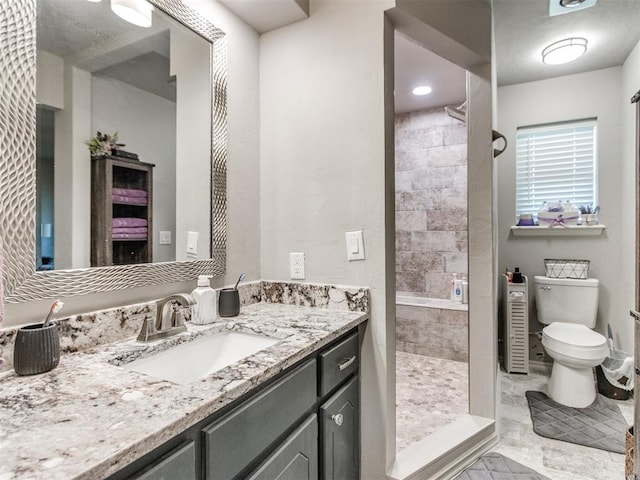 764 S Sara Rd, Tuttle, OK 73089 - full bathroom featuring vanity and a tile shower