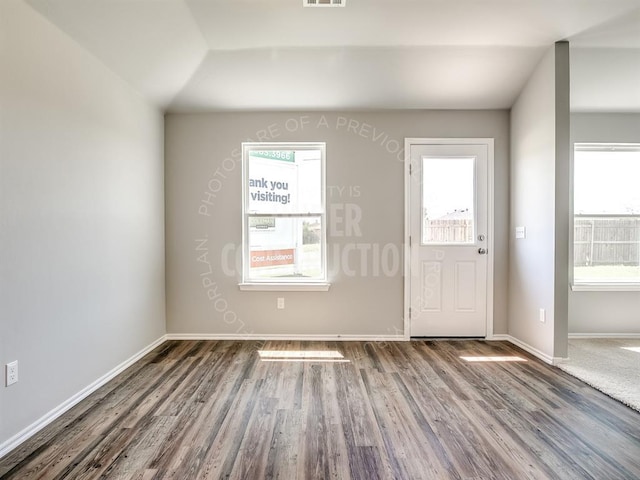 690 SW 11th St, Newcastle, OK 73065 - foyer entrance with wood finished floors and baseboards