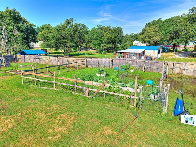 106411 Happy Trails Rd, Mcloud, OK 74851 - view of yard