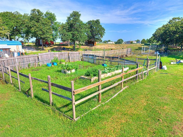 106411 Happy Trails Rd, Mcloud, OK 74851 - view of yard