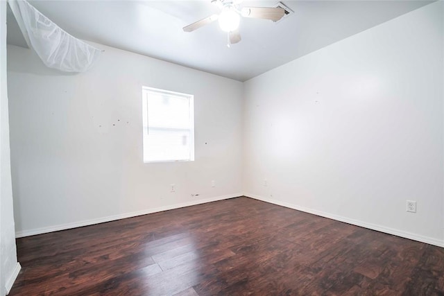 201 E 2nd St, Stroud, OK 74079 - unfurnished room featuring wood finished floors and ceiling fan