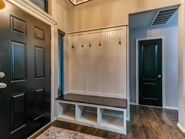 2724 SE 97th St, Oklahoma City, OK 73160 - mudroom with dark wood-type flooring