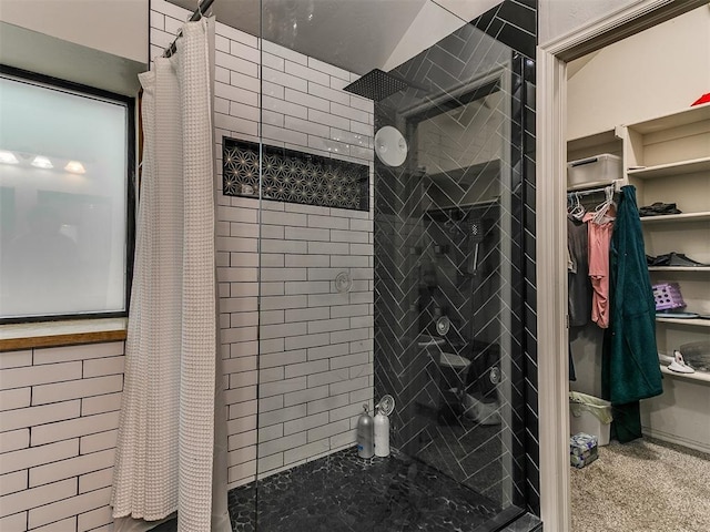 2724 SE 97th St, Oklahoma City, OK 73160 - bathroom with a shower stall and a walk in closet