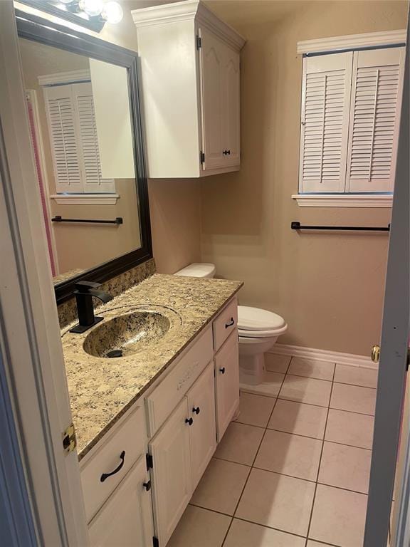 5725 SE 86th St, Oklahoma City, OK 73135 - bathroom featuring vanity and tile patterned floors