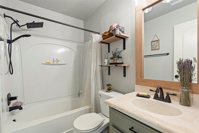 2548 NW 184th St, Edmond, OK 73012 - full bath featuring vanity and shower / tub combo with curtain
