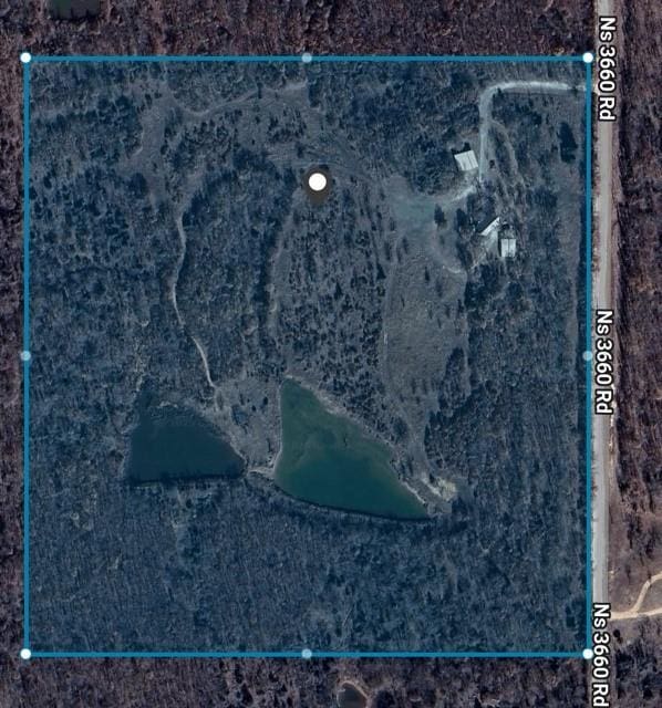 11825 N 3660th Rd, Cromwell, OK 74884 - map / location featuring property boundaries highlighted