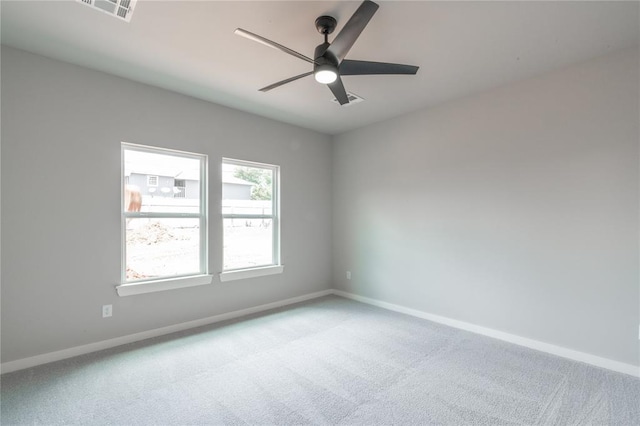 219 SE 45th St, Oklahoma City, OK 73129 - carpeted spare room featuring baseboards and ceiling fan