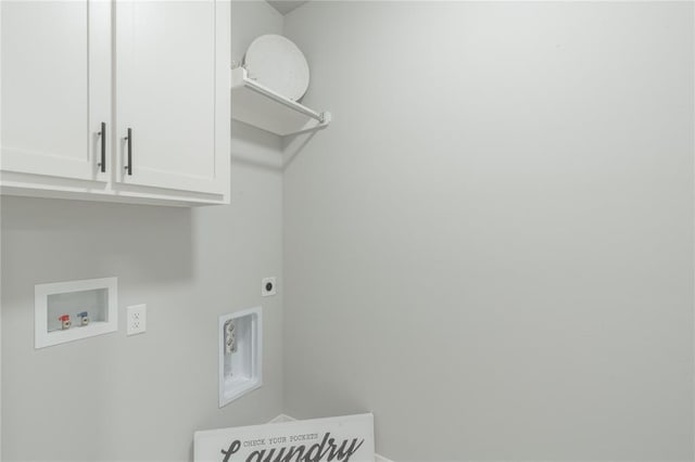 219 SE 45th St, Oklahoma City, OK 73129 - laundry room with cabinet space, washer hookup, and hookup for an electric dryer