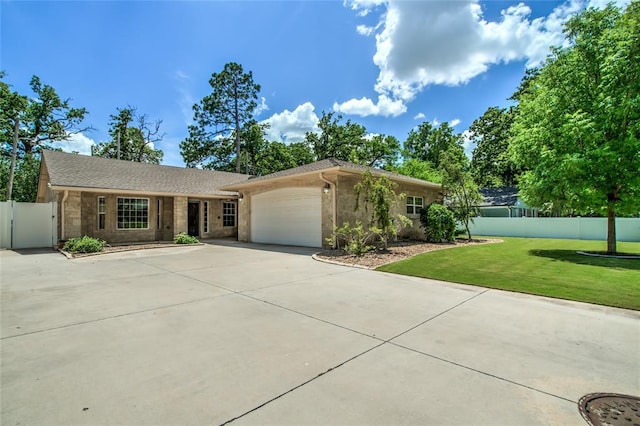 6704 Tall Oaks Dr, Oklahoma City, OK 73127 - ranch-style home with a garage, driveway, and brick siding