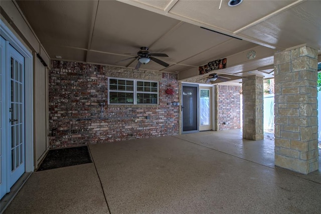 6704 Tall Oaks Dr, Oklahoma City, OK 73127 - view of patio / terrace featuring a ceiling fan