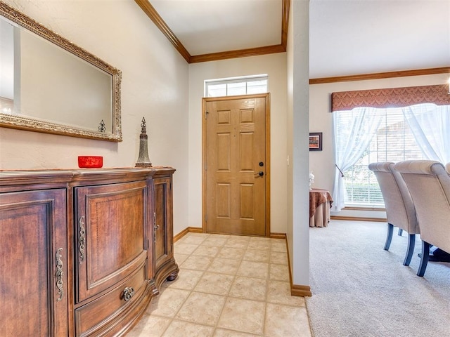 1405 Cambridge Ct, Shawnee, OK 74804 - foyer entrance with ornamental molding and baseboards