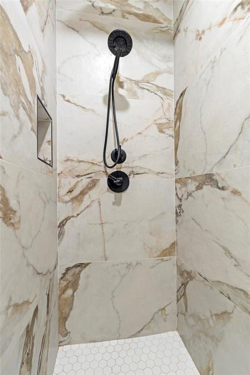 1074 Fawn Meadow Dr, Blanchard, OK 73010 - bathroom view of a marble finish shower