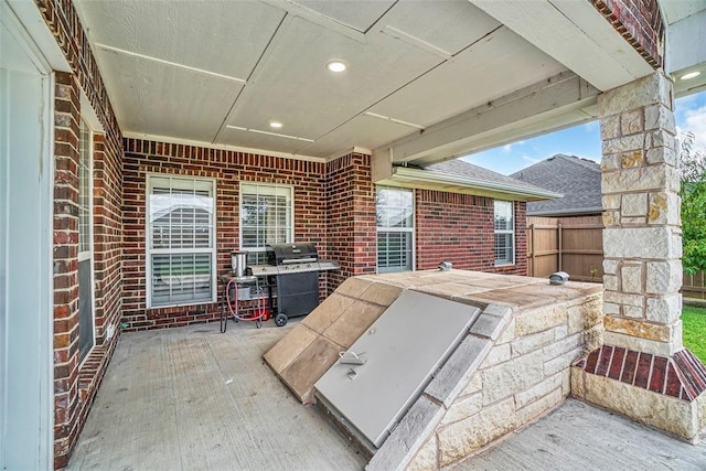 517 N Quail Run, Altus, OK 73521 - view of patio / terrace featuring area for grilling