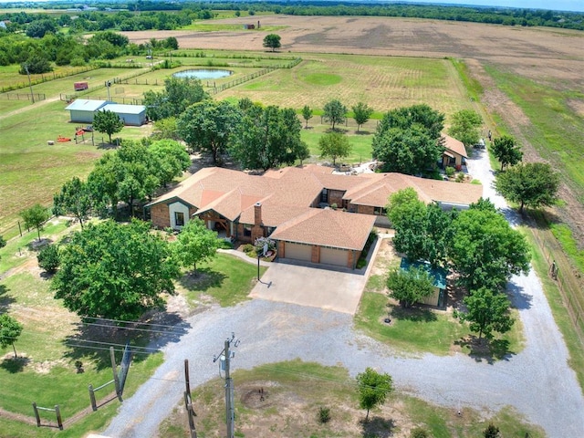 1616 E Cottonwood Rd, Goldsby, OK 73093 - overview of rural landscape