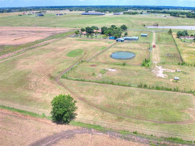 1616 E Cottonwood Rd, Goldsby, OK 73093 - aerial view of sparsely populated area featuring a nearby body of water