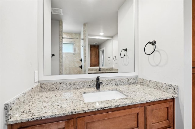 9233 NW 91st St, Yukon, OK 73099 - bathroom with a stall shower and vanity