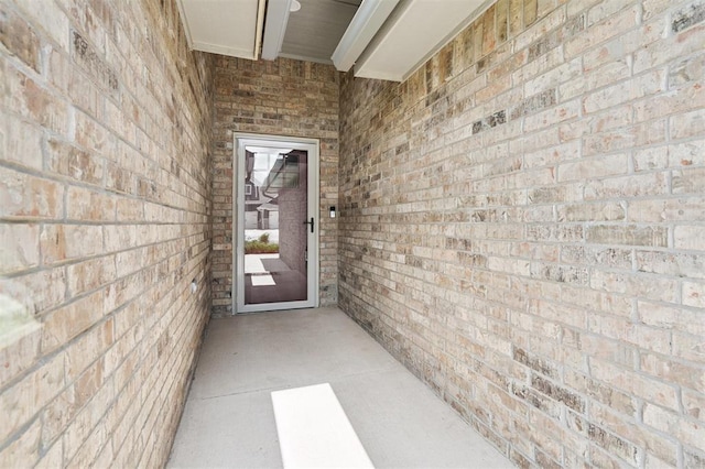 9233 NW 91st St, Yukon, OK 73099 - doorway to property featuring brick siding