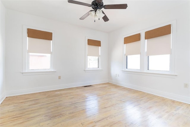 225 NW 35th St, Oklahoma City, OK 73118 - unfurnished room with light wood finished floors and ceiling fan
