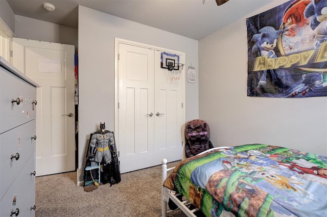 4004 Brougham Way, Oklahoma City, OK 73179 - bedroom with carpet floors and a closet