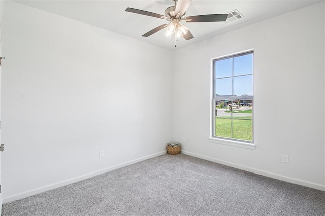 4204 Chesterfield Pl, Oklahoma City, OK 73179 - carpeted empty room featuring plenty of natural light and a ceiling fan
