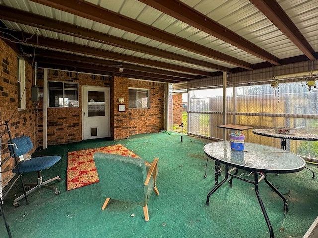 309 N Spencer Ave, Hinton, OK 73047 - view of sunroom / solarium