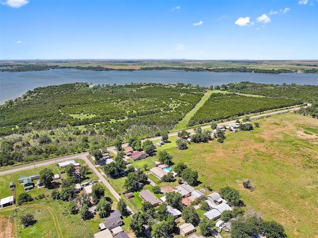 213 Meadowlark Ln, Fort Cobb, OK 73038 - aerial view of property and surrounding area featuring a nearby body of water