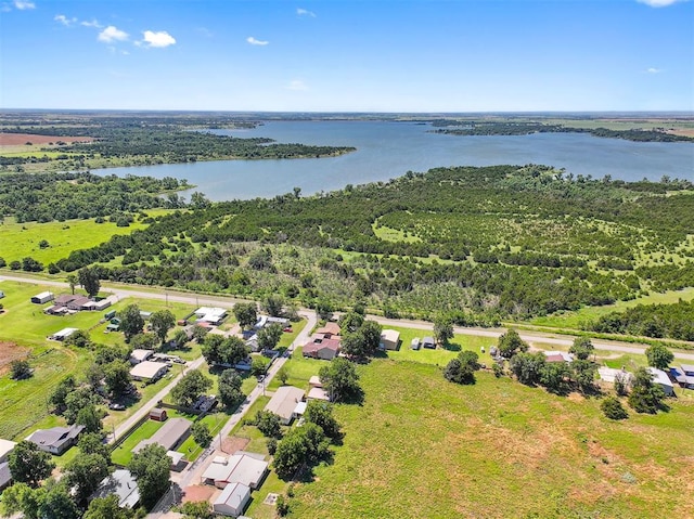 213 Meadowlark Ln, Fort Cobb, OK 73038 - drone / aerial view of a large body of water