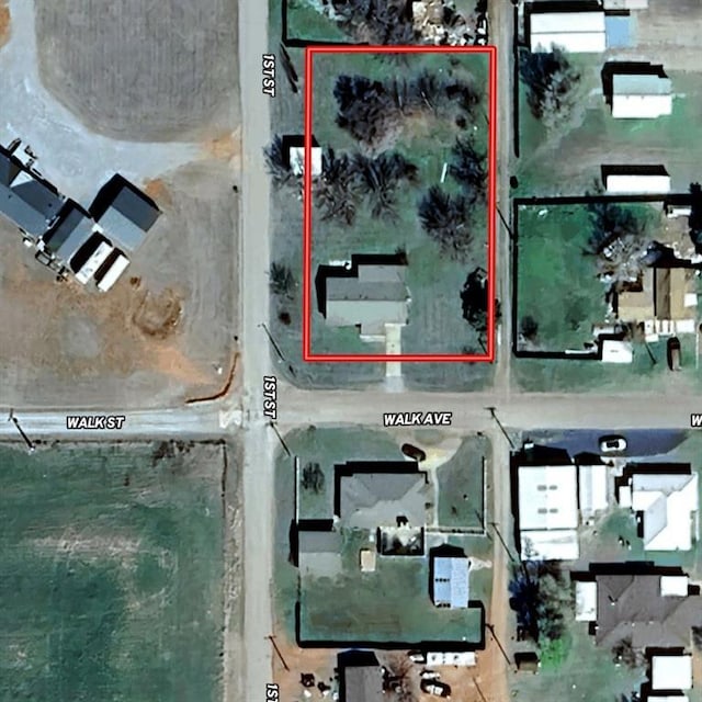 105 E E Walk, Canute, OK 73626 - map / location featuring property parcel outlined