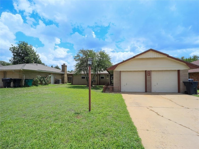 516 SW 63rd Ter, Oklahoma City, OK 73139 - view of front of property featuring brick siding and a front lawn