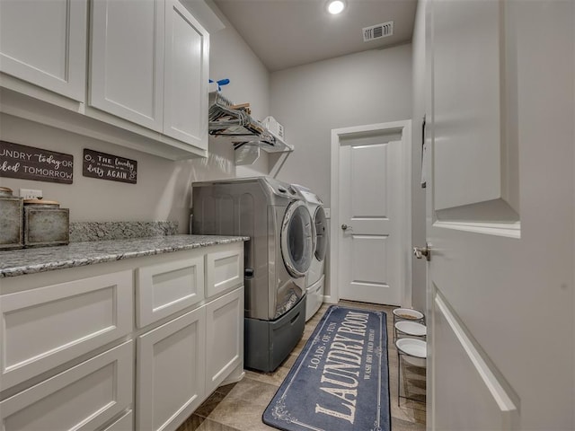 4116 Armstead Ave, Edmond, OK 73012 - washroom featuring washing machine and dryer and cabinet space