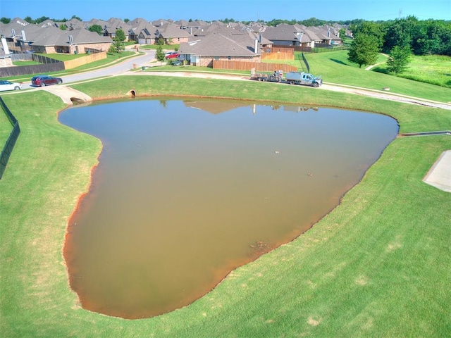 4116 Armstead Ave, Edmond, OK 73012 - aerial perspective of suburban area featuring a large body of water