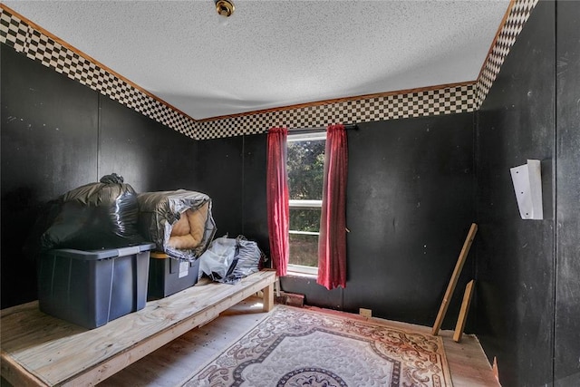 11567 N 1790th Rd, Sayre, OK 73662 - bedroom with wood finished floors and a textured ceiling